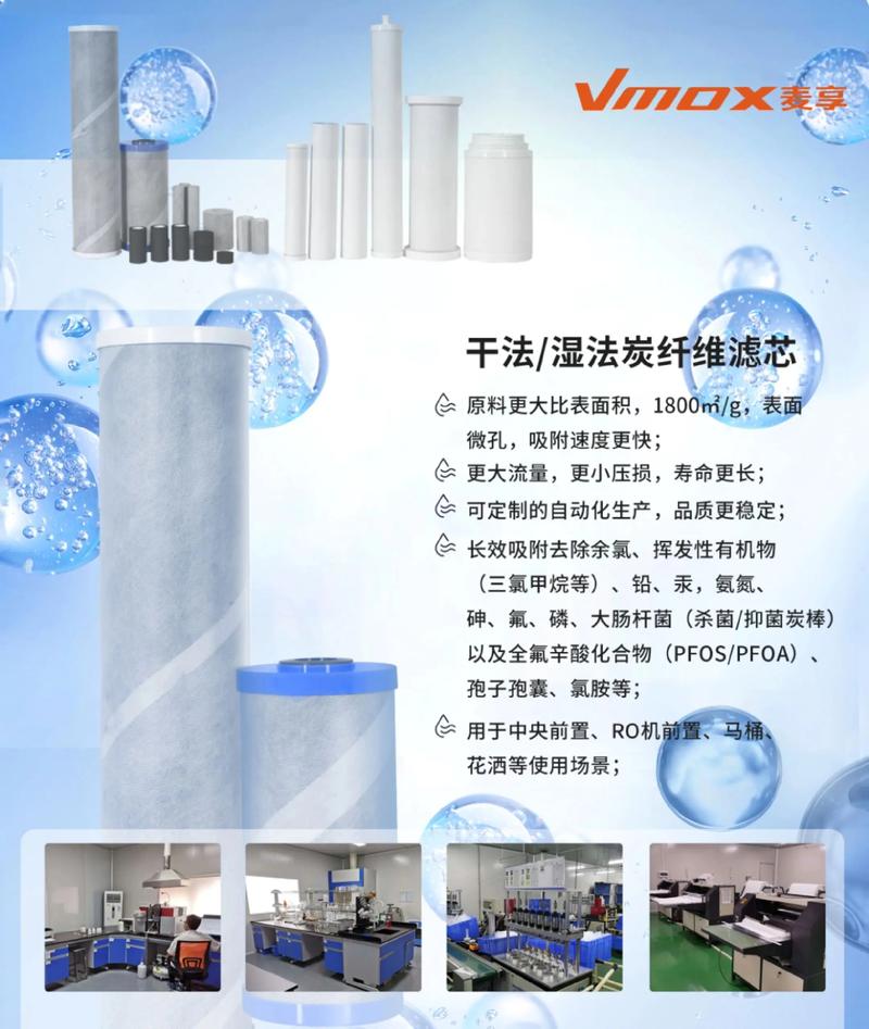 麦享科技 烧结炭棒、折叠棉滤芯与炭纤维滤芯的专业研发与制造